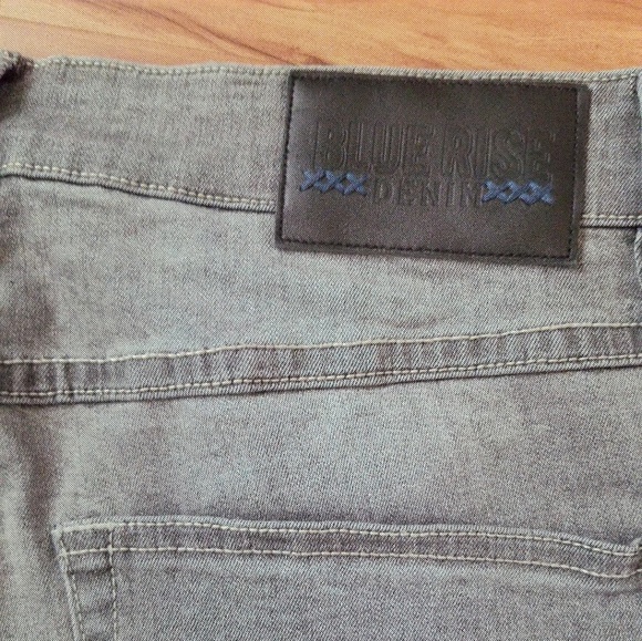 blue rise denim